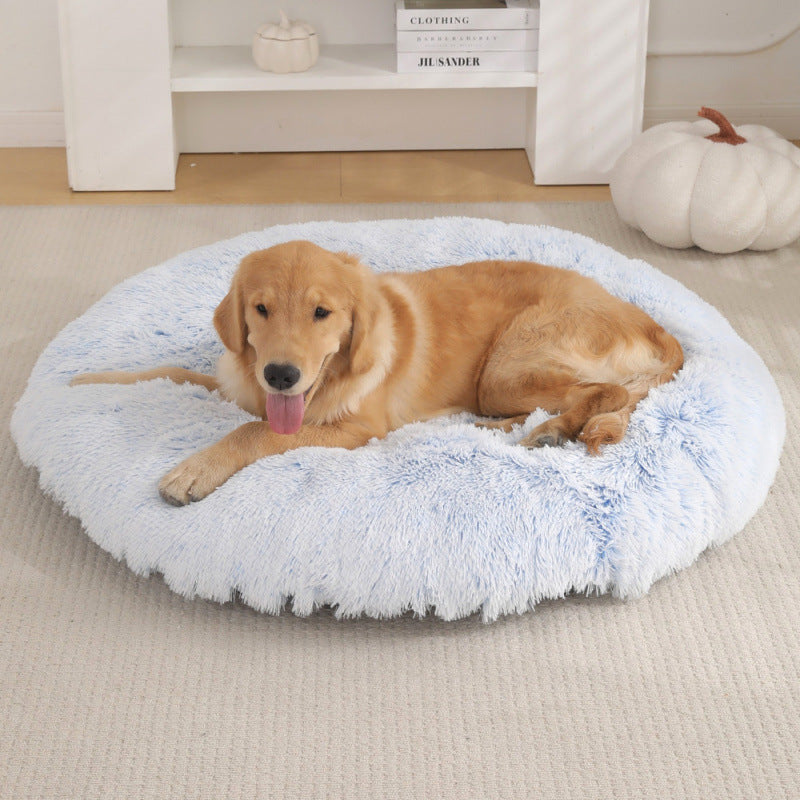 Shaggy Plush Donut Dog Bed, photo 2