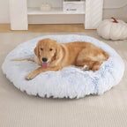 Shaggy Plush Donut Dog Bed, photo 2