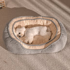 Oval Cuddler Dog Bed in use