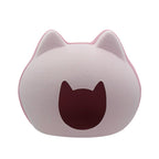 Caverne en feutre pour chat, forme tête de chat, rose poudré