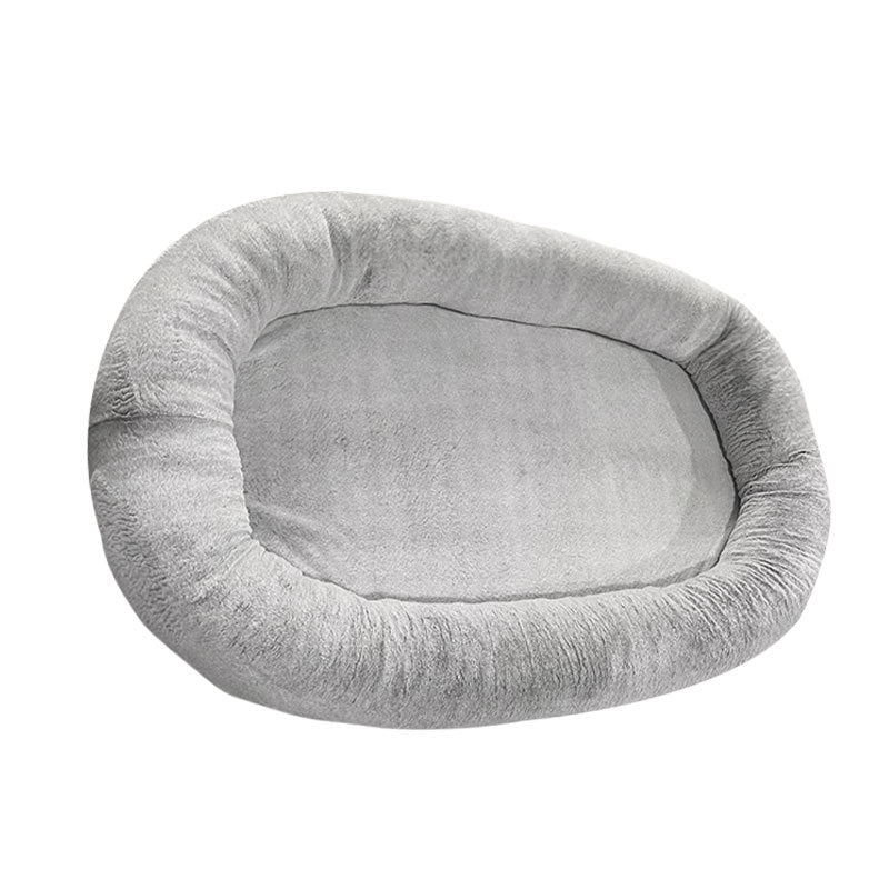Lit ovale XL en peluche pour chien