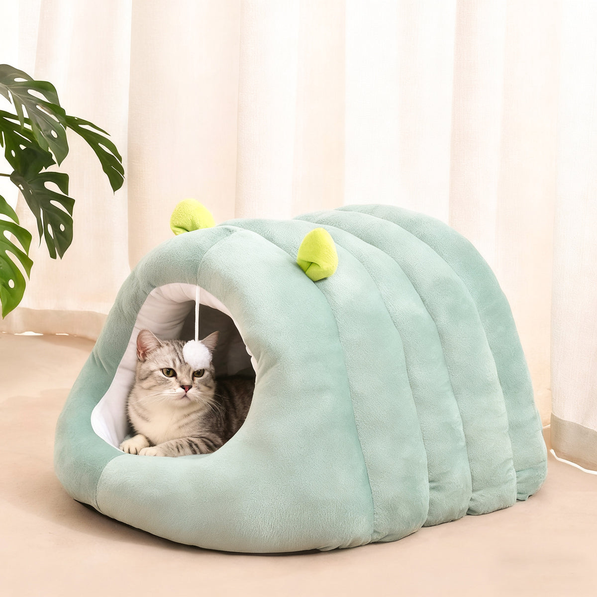 Cat Cave Bed with Ears