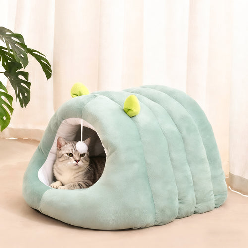 Cat Cave Bed with Ears
