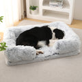 Plush Dog Couch Bed in use