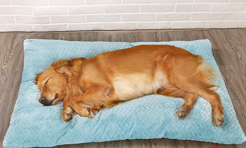 Quilted Plush Dog Bed Cushion, color option