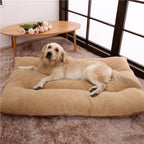 Washable Flat Dog Bed in use