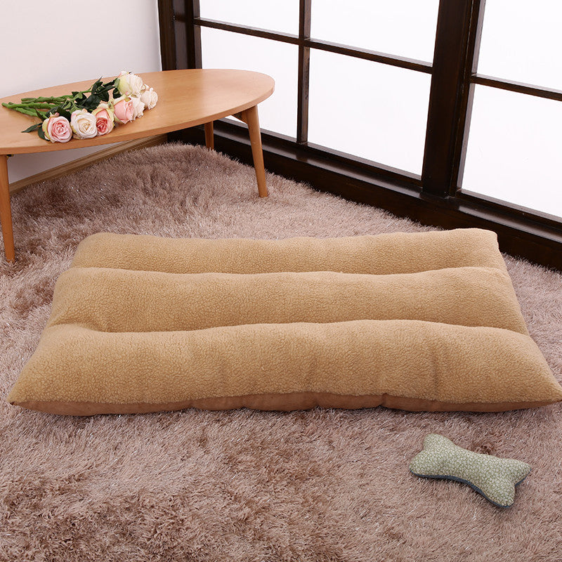 Washable Flat Dog Bed in use