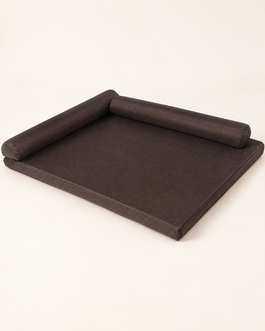 Two-Bolster Dog Bed with Removable Cover, color option