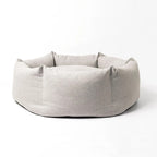 Round Padded Dog Bed with Seat Cushion, color option
