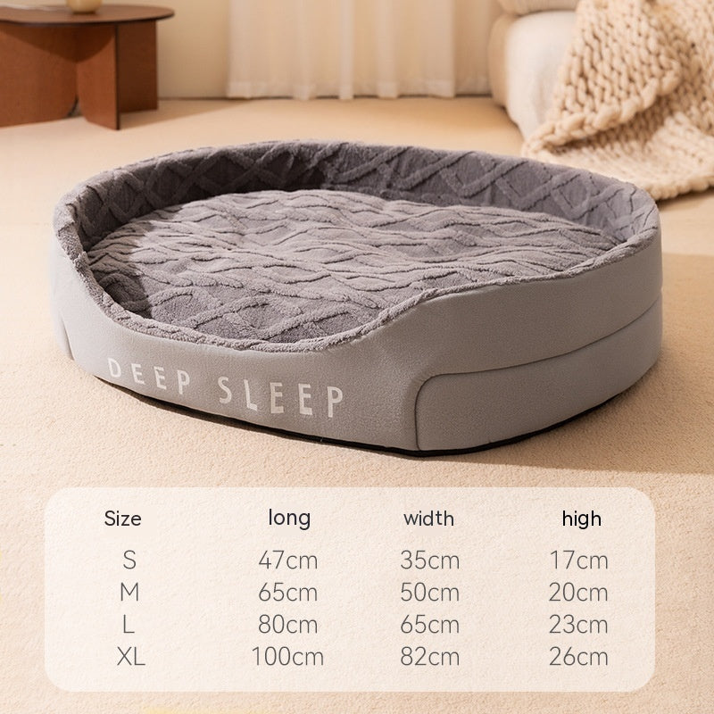 Big Oval Dog Bed with Raised Rim, photo 7