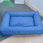 Large Dog Bed with Bolster Sides in use