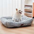 Rose Plush Rectangular Dog Bed, photo 1