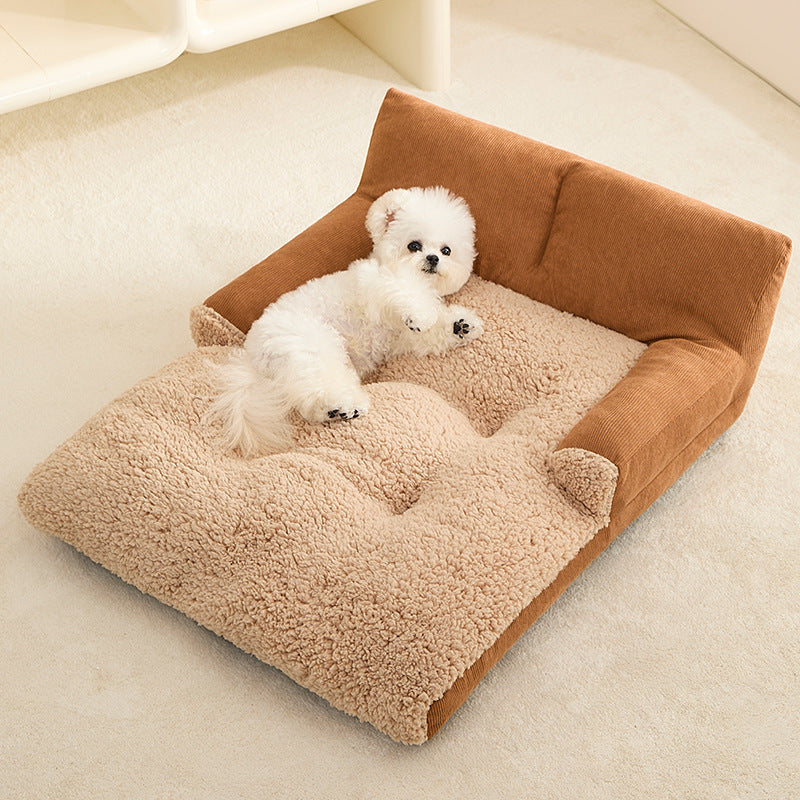 Ribbed-Back Pet Sofa Bed, photo 1