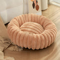 Round Plush Pet Nest Bed, color option