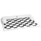 Checkered Bolster Pet Bed