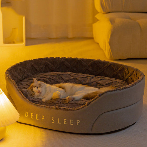 Big Oval Dog Bed with Raised Rim, photo 1