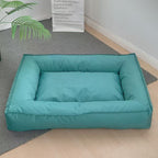 Large Dog Bed with Bolster Sides in use