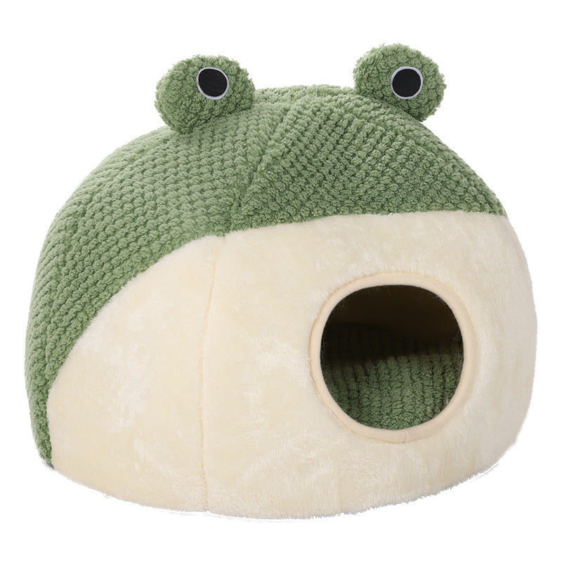 Frog Cat Cave Bed
