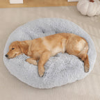 Shaggy Plush Donut Dog Bed, photo 3