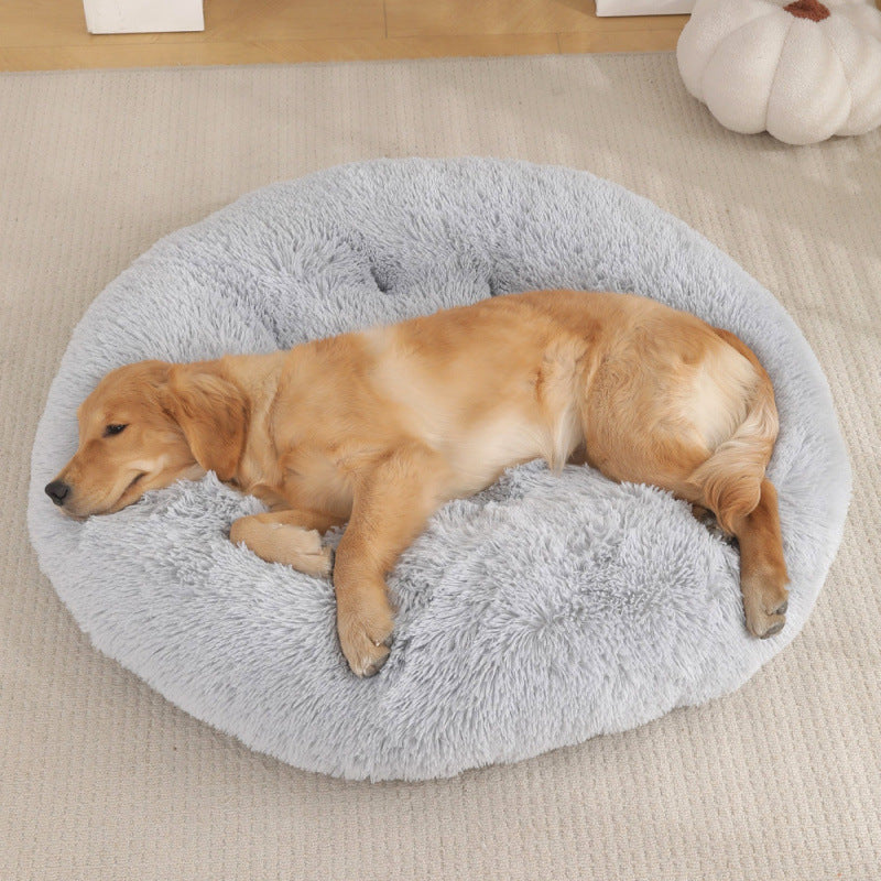 Shaggy Plush Donut Dog Bed, photo 3