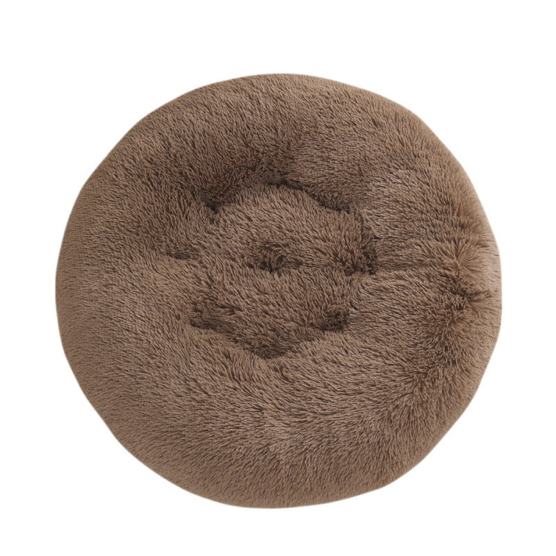 Shaggy Plush Donut Dog Bed, photo 5