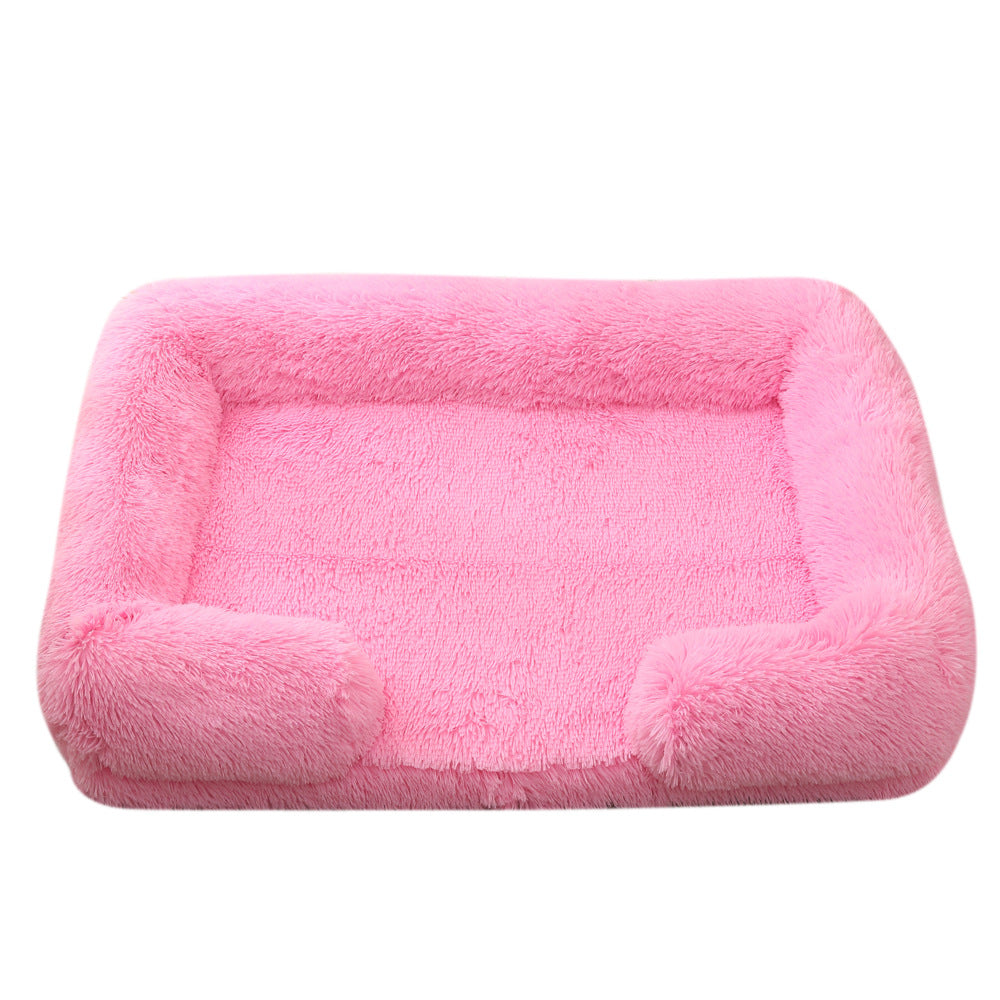 Plush Dog Sofa Bed with Inner Sleeve, color option