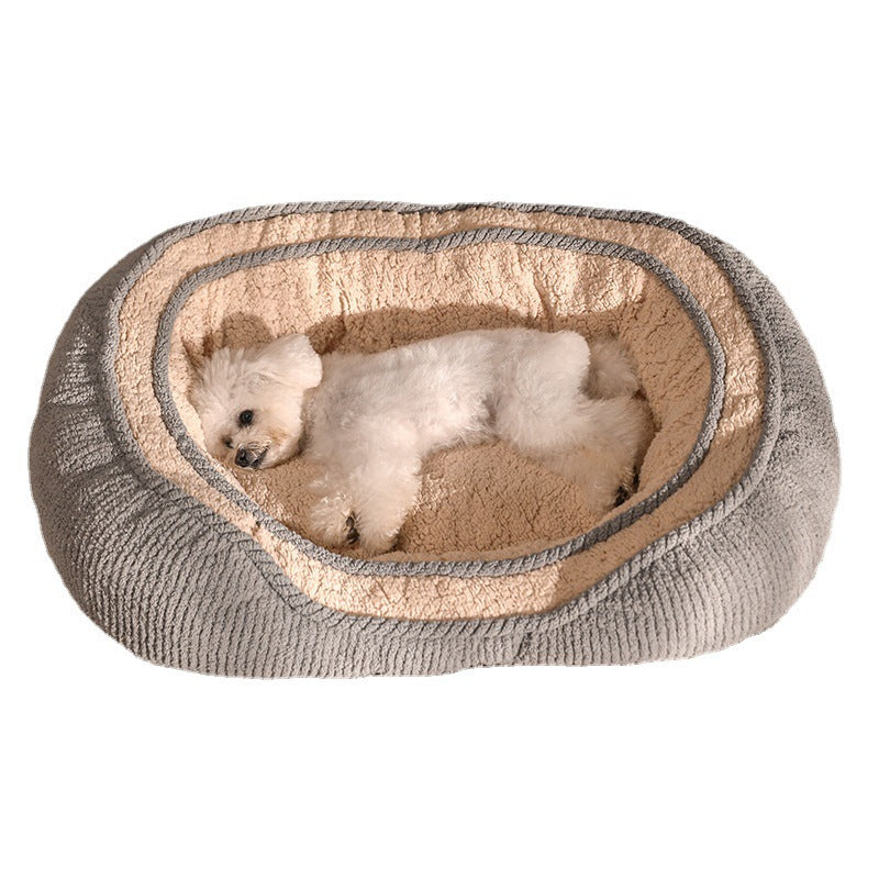 Oval Cuddler Dog Bed in use