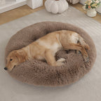 Shaggy Plush Donut Dog Bed, photo 4