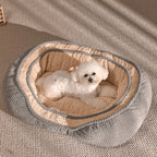 Oval Cuddler Dog Bed in use