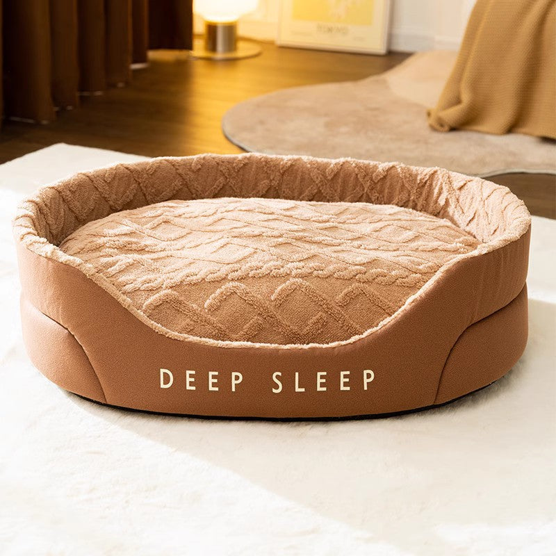 Big Oval Dog Bed with Raised Rim, photo 4