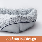 Rose Plush Rectangular Dog Bed, photo 6