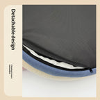 Round Dog Bed with Sherpa Rim, photo 7