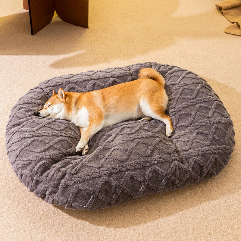 Big Oval Dog Bed with Raised Rim, photo 5