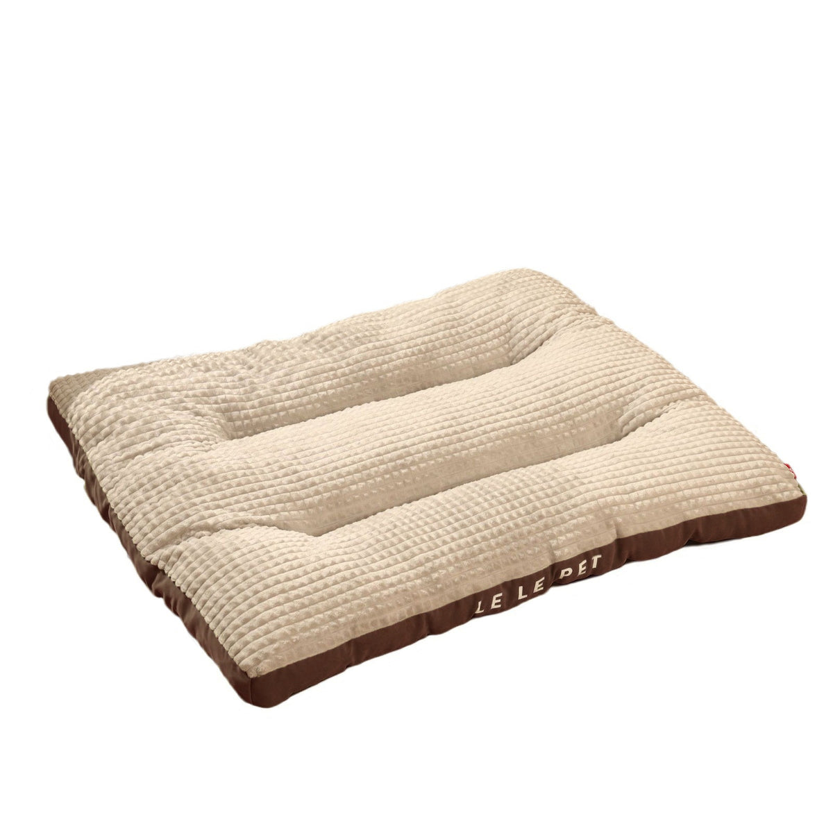 Two-Tone Waffle Plush Dog Mat