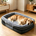 XL Oval Dog Bed with Ribbed Sides