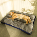 Lit plat côtelé pour chien en situation, photo 1