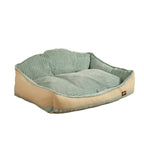 Ribbed Plush Dog Couch Bed
