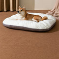 Woven-Texture Oval Dog Bed Cushion, size guide